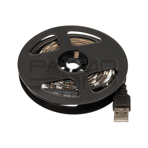 Лента LED с USB коннектором 5В, 10мм, IP65, SMD 5050, 60 LED на 1м (RGB) "L