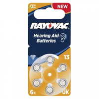Элемент питания для слухового аппарата "Rayovac" Extra ZA13 (4606) BL-6