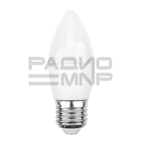 Лампа светодиодная Свеча (CN) 7,5 Вт E27 713 лм 2700K тёплый свет "Rexant"