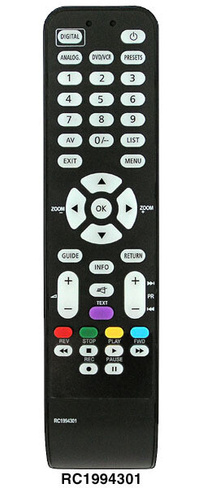 Пульт ДУ Thomson RC 1994301, TCL (19E72NM00G, 26E92NH10) LCD TV+DVD