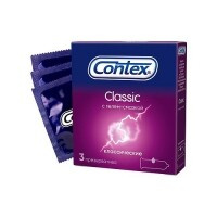 Contex Classic - Презервативы в силиконовой смазке №3, 3 шт