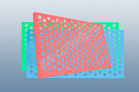 Решетка с отверстиями круглыми ркдм(М) цветная 1200 * 1300 (Ш * В)