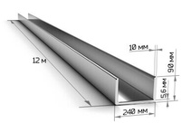 Швеллер 24П стальной 12 метров