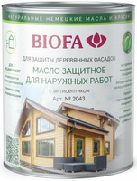 Масла для террас Biofa Германия BIOFA 2043 Масло защитное для наружных работ с антисептиком, Итальянская пиния (10л)