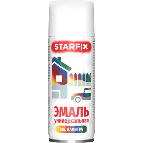 Универсальная аэрозольная краска-эмаль STARFIX SM-33031-1