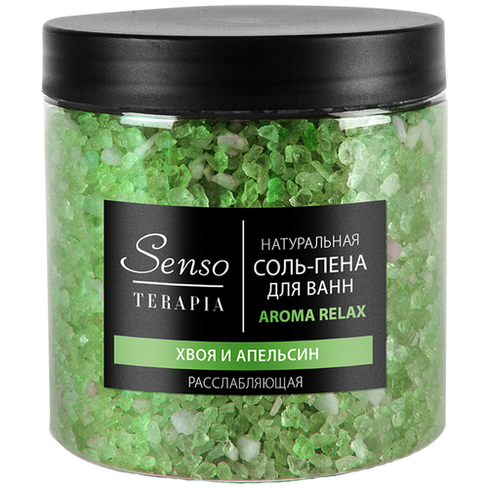 Senso Terapia Соль-пена для ванн Aroma Relax Расслабляющая, 560 г, 560 мл