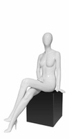 Манекен женский сидячий белый глянцевый Vita Type 11F-01G