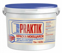 Краска моющаяся интерьерная Bergauf Praktik 13кг