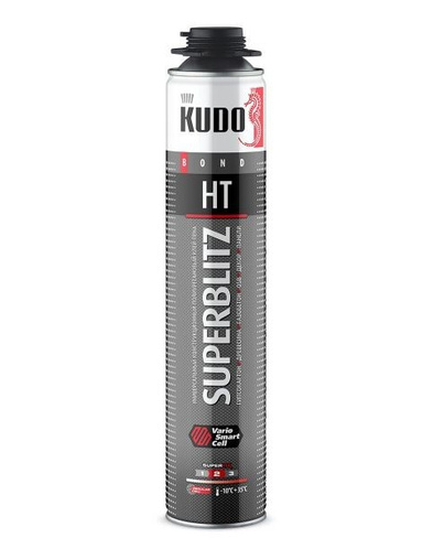 Клей-пена KUDO SUPERBLITZ HT конструкцион.всесезон.универ.900г