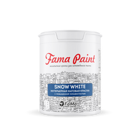 Белая краска для стен и потолков Fama Paint Snow White