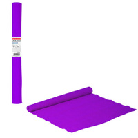 Бумага гофрированная/креповая 32 г/м2 50х250 см фиолетовая в рулоне BRAUBERG 126533