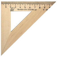 Треугольник деревянный угол 45 11 см УЧД С138