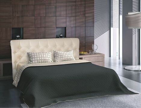 Кровать с мягким изголовьем IRMA ( пуговицы) 1600*2000 двуспальная