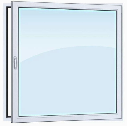 Окно алюминиевое Alroks теплое 905х905 четырехкамерное одностворчатое