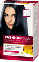 Стойкая крем-краска для волос Rubella Fashion Color 1.1 Иссиня-черный, 50 мл
