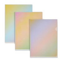 Папка-уголок Attache Selection Rainbow А4 пластиковая 180 мкм (3 штуки в упаковке)