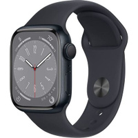 Смарт-часы Apple Watch Series 8 А2770, 41мм, темная ночь/темная ночь [mnu73ll/a]