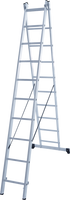 Лестница-стремянка Новая высота 2 секции, 10 ступеней, 2,66-4,49м