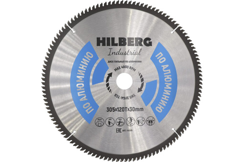 Диск пильный Industrial Алюминий (305x30 мм; 120Т) Hilberg HA305