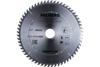 Диск пильный по дереву Industrial (350х50 мм; 60Т) Hilberg HW355