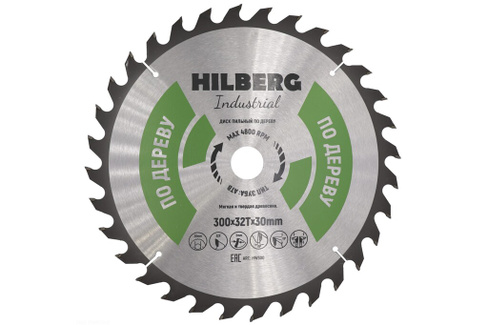 Диск пильный Industrial Дерево (300x30 мм; 32Т) Hilberg HW300