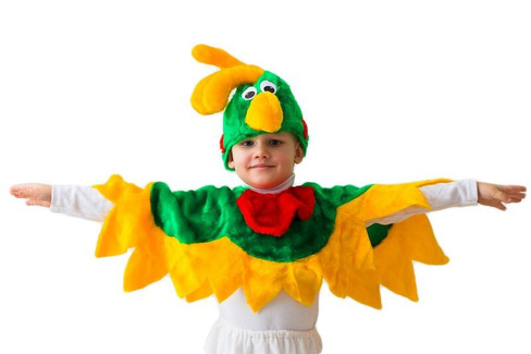 Карнавальный костюм Попугай 5-7 лет рост 122-134 см Фабрика Бока