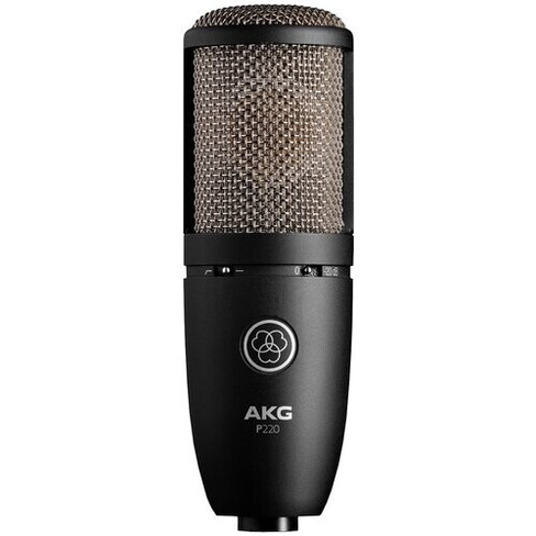 Микрофонный комплект AKG P220, комплектация: микрофон, разъем: XLR 3 pin (M), черный, 1 шт
