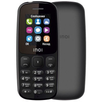 Телефон INOI 100 RU, 2 SIM, черный