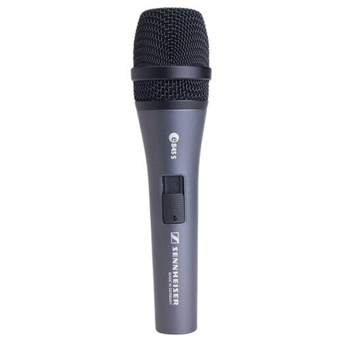 Микрофон проводной Sennheiser E 845-S, комплектация: микрофон, разъем: XLR 3 pin (M), темно-серый, 1 шт