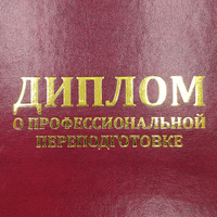 Диплом о профессиональной подготовке. Изготовление, тиснение.