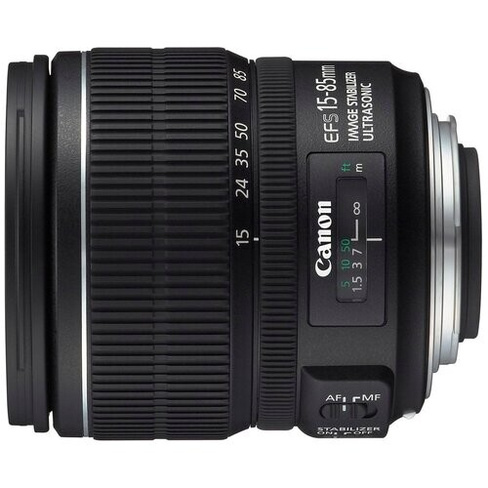 Объектив Canon EF-S 15-85mm f/3.5-5.6 IS USM, черный