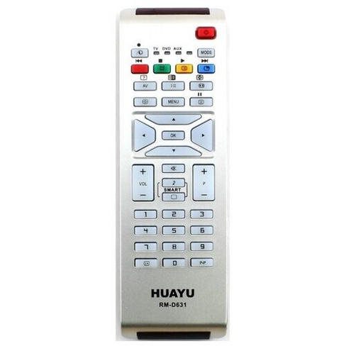 Пульт ДУ Huayu RM-D631 для для телевизоров Philips, черный/серебристый