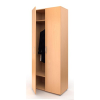 Шкаф МЕТ для одежды широкий (бук, 800х420х1950 мм)