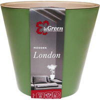 Горшок для цветов InGreen London 5 л зеленый (23х20.8 см)