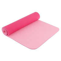 Коврик Sangh Yoga mat двухцветный, 183х61 см розовый 0.6 см