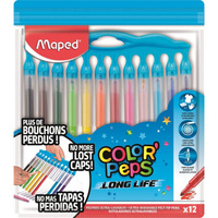 Фломастеры Maped Color'peps long life 12 цветов смывающиеся (845045)