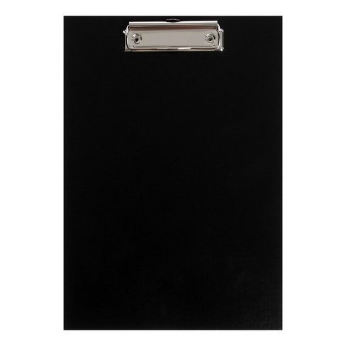 Планшет с зажимом а4, 2 мм, calligrata прочный, картон/бумвинил, черный (клипборд) Calligrata