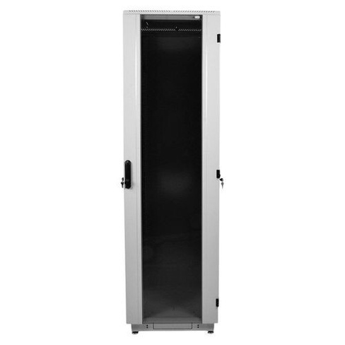 Шкаф серверный ЦМО ШТК-М-33.6.10-1ААА-9005 напольный, стеклянная передняя дверь, 33U, 600x1000 мм