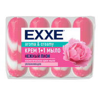 Крем-мыло Exxe 1+1 Нежный пион 90 г (4 штуки в упаковке)