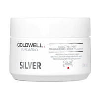 Интенсивный уход для коррекции цвета осветленных волос Goldwell Dualsenses Silver 60Sec Treatment Mask 200 мл.