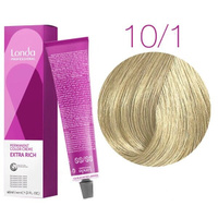 Стойкая крем-краска для волос Londa Color Extra Rich 10/1 (яркий блонд пепельный) 60 мл.