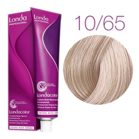 Стойкая крем-краска для волос Londa Color Extra Rich 10/65 (клубничный блонд, яркий блонд фиолетово-красный) 60 мл.