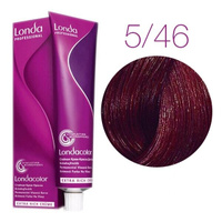 Стойкая крем-краска для волос Londa Color Extra Rich 5/46 (светлый шатен медно-фиолетовый) 60 мл.
