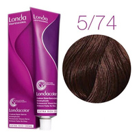 Стойкая крем-краска для волос Londa Color Extra Rich 5/74 (светлый шатен коричнево-медный) 60 мл.