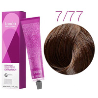 Стойкая крем-краска для волос Londa Color Extra Rich 7/77 (блонд интенсивный коричневый) 60 мл.
