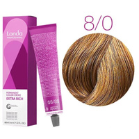 Стойкая крем-краска для волос Londa Color Extra Rich 8/0 (светлый блонд) 60 мл.