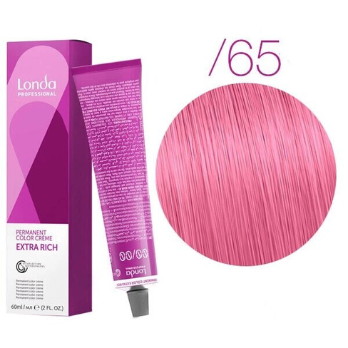 Стойкая крем-краска для волос Londa Color Extra Rich /65 (пастельный фиолетово-красный микстон) 60 мл.