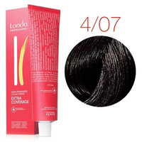 Тонирующая крем-краска для волос Londa Color Extra Coverage 4/07 (шатен натуральный коричневый) 60 мл.