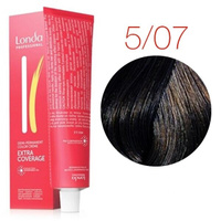 Тонирующая крем-краска для волос Londa Color Extra Coverage 5/07 (светлый шатен натуральный коричневый) 60 мл.