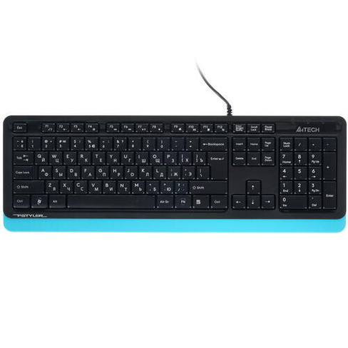 Клавиатура A4Tech FstylerFK10Black/Blue